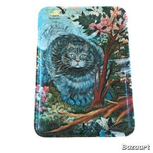 Vintage Decorative Crafts Melamine Tray Made in Italy 6" x 4" Puf Cat